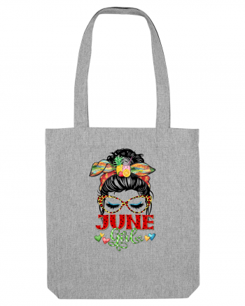 I am a June Girl Gemeni Gemini Heather Grey