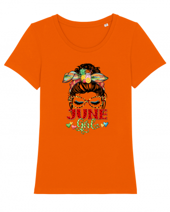 I am a June Girl Gemeni Gemini Bright Orange