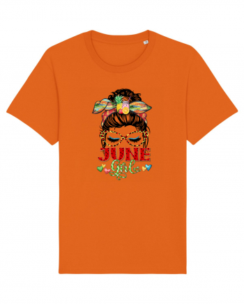 I am a June Girl Gemeni Gemini Bright Orange