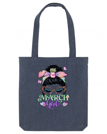 I am a March Girl - Spring Pesti Pisces Midnight Blue