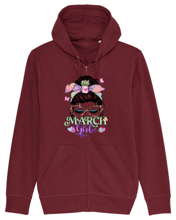 I am a March Girl - Spring Pesti Pisces Burgundy