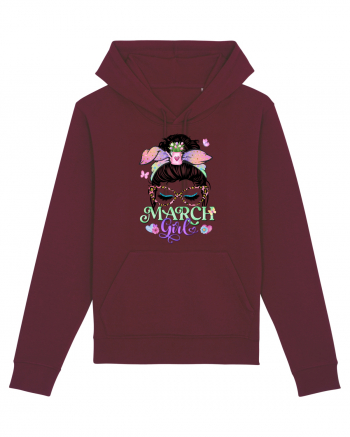 I am a March Girl - Spring Pesti Pisces Burgundy