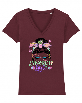 I am a March Girl - Spring Pesti Pisces Burgundy