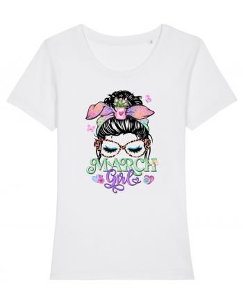 I am a March Girl - Spring Pesti Pisces White