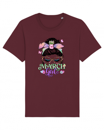 I am a March Girl - Spring Pesti Pisces Burgundy