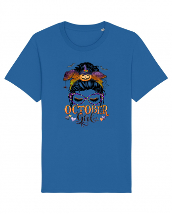 I am a October Girl - Autumn Balanta Libra Royal Blue