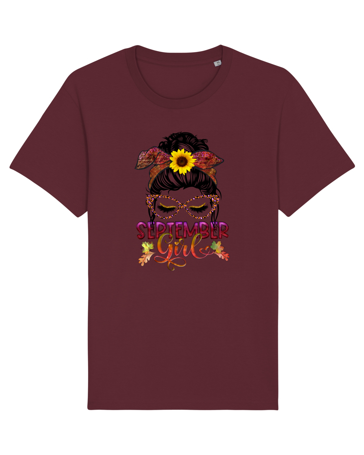 Tricou mânecă scurtă Unisex Rocker Burgundy