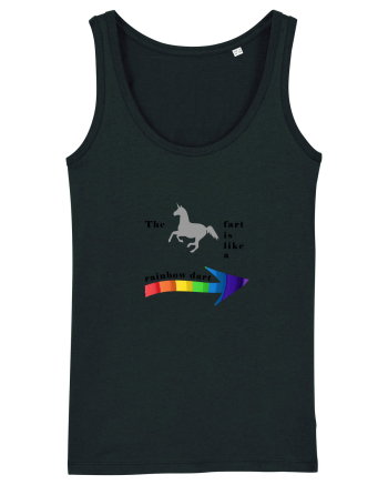 Unicorn rainbow Black