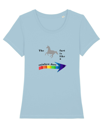 Unicorn rainbow Sky Blue