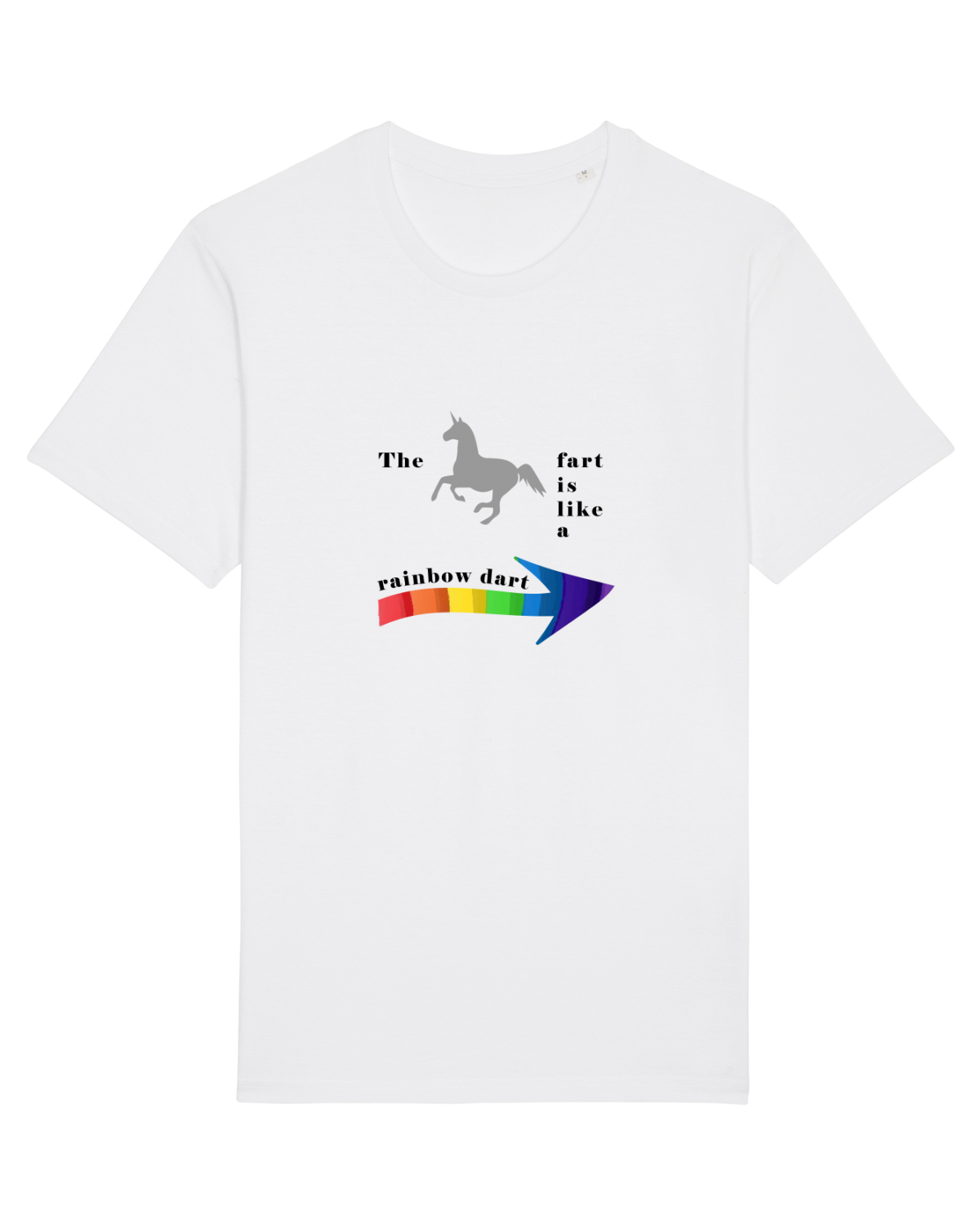 Tricou mânecă scurtă Unisex Rocker White