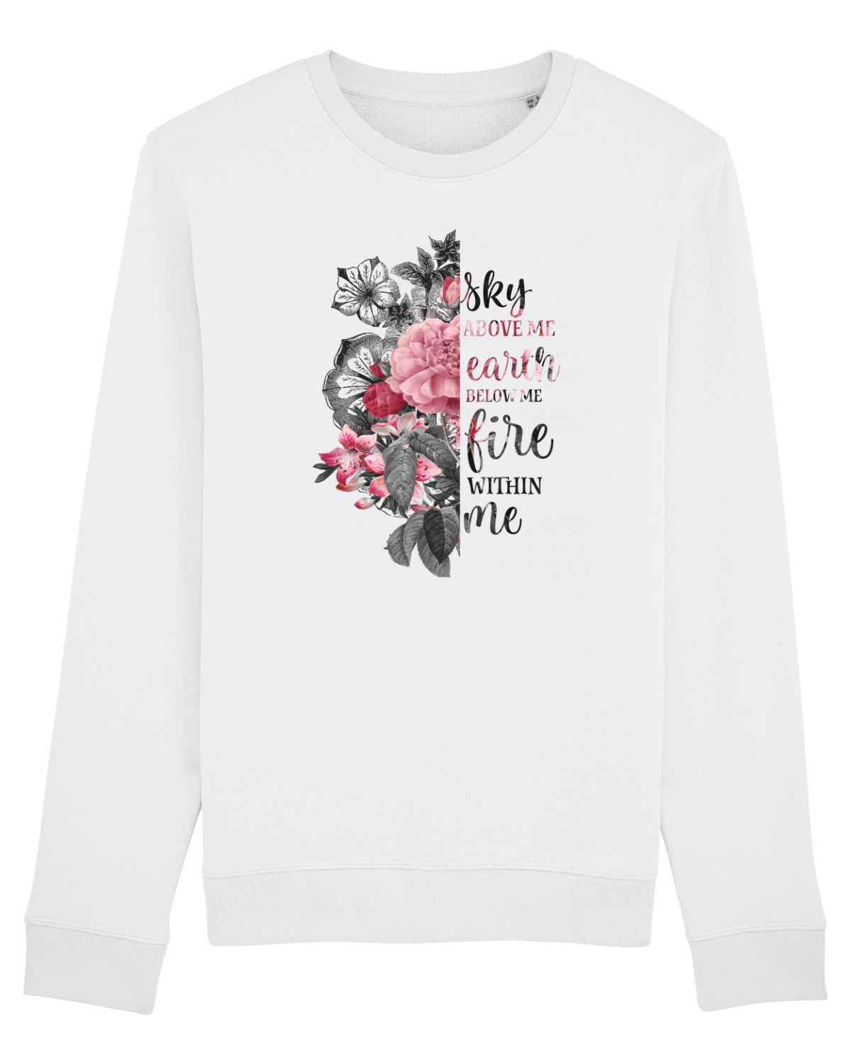 Bluză mânecă lungă Unisex Rise White