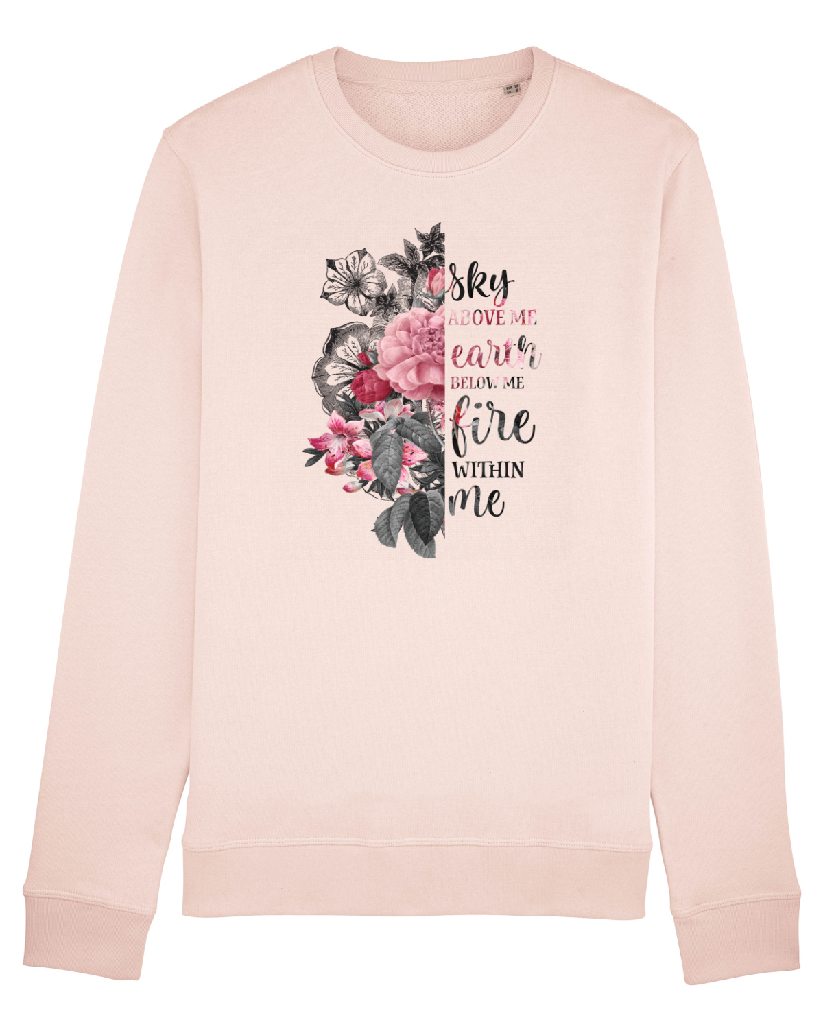 Bluză mânecă lungă Unisex Rise Candy Pink