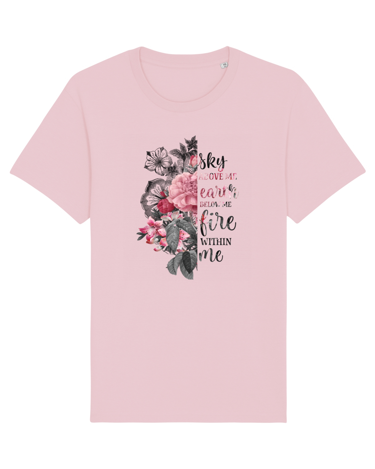 Tricou mânecă scurtă Unisex Rocker Cotton Pink