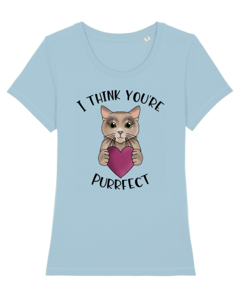 I Think You're Purrfect Sky Blue