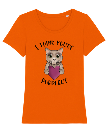 I Think You're Purrfect Bright Orange
