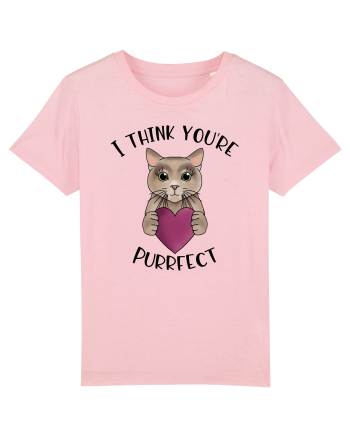 I Think You're Purrfect Cotton Pink