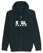SOUL STORM - white Hanorac cu fermoar Unisex Connector