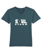 SOUL STORM - white Tricou mânecă scurtă guler V Bărbat Presenter