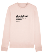 What is love? (negru) Bluză mânecă lungă Unisex Rise