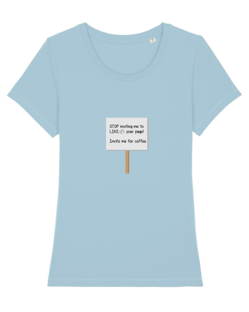 Coffee Invitation Sky Blue