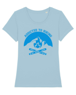Addicted To Hiking Tricou mânecă scurtă guler larg fitted Damă Expresser