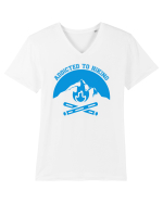 Addicted To Hiking Tricou mânecă scurtă guler V Bărbat Presenter