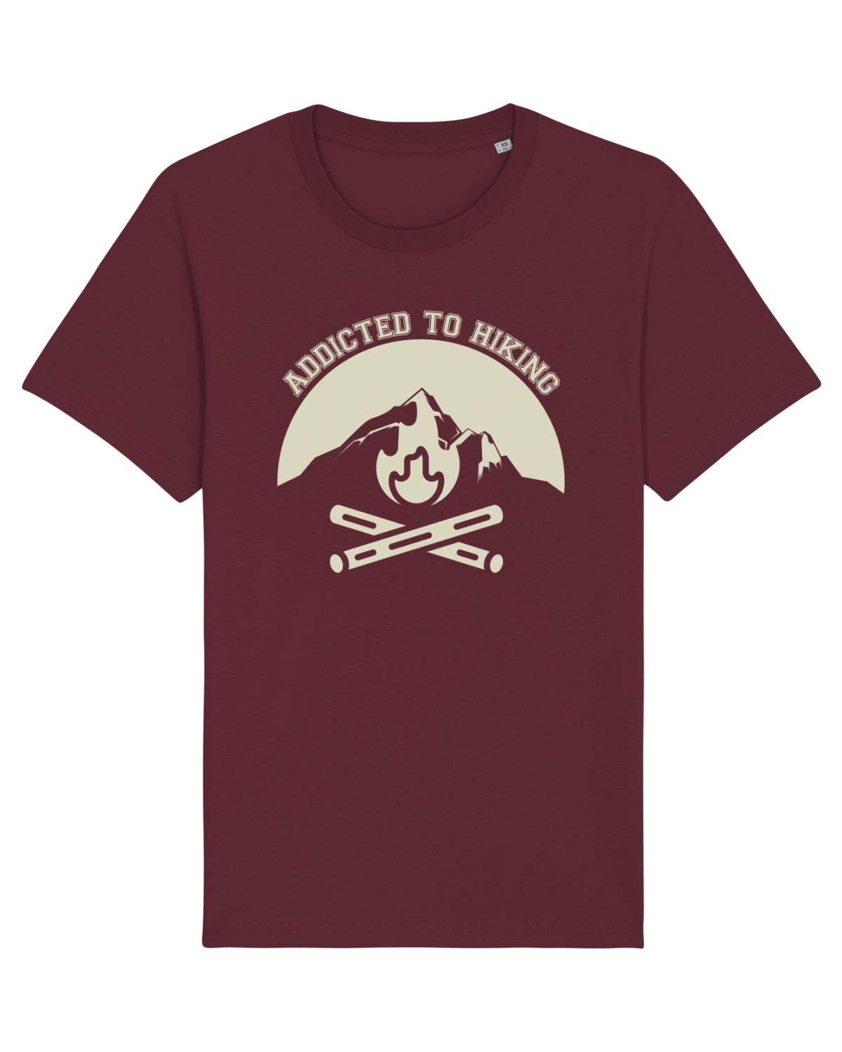 Tricou mânecă scurtă Unisex Rocker Burgundy