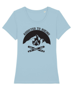 Addicted To Hiking Tricou mânecă scurtă guler larg fitted Damă Expresser