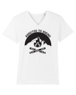 Addicted To Hiking Tricou mânecă scurtă guler V Bărbat Presenter
