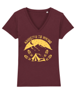 Addicted To Hiking Tricou mânecă scurtă guler V Damă Evoker