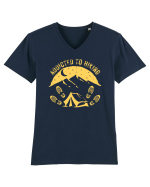 Addicted To Hiking Tricou mânecă scurtă guler V Bărbat Presenter