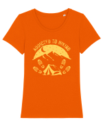 Addicted To Hiking Tricou mânecă scurtă guler larg fitted Damă Expresser