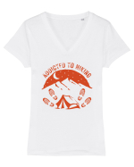Addicted To Hiking Tricou mânecă scurtă guler V Damă Evoker