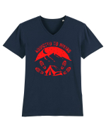 Addicted To Hiking Tricou mânecă scurtă guler V Bărbat Presenter