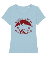 Addicted To Hiking Tricou mânecă scurtă guler larg fitted Damă Expresser