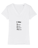 BDSM Tricou mânecă scurtă guler V Damă Evoker