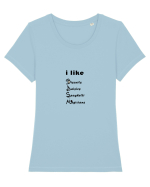 BDSM Tricou mânecă scurtă guler larg fitted Damă Expresser