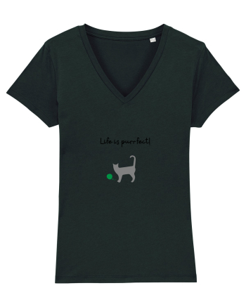 Life is purrfect! Black