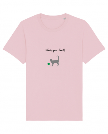 Life is purrfect! Cotton Pink