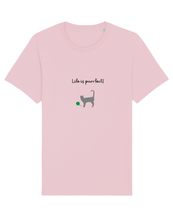 Life is purrfect! Cotton Pink
