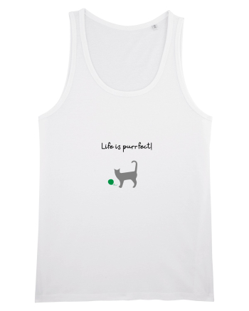 Life is purrfect! White