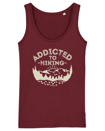 Addicted To Hiking Burgundy