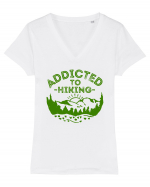 Addicted To Hiking Tricou mânecă scurtă guler V Damă Evoker