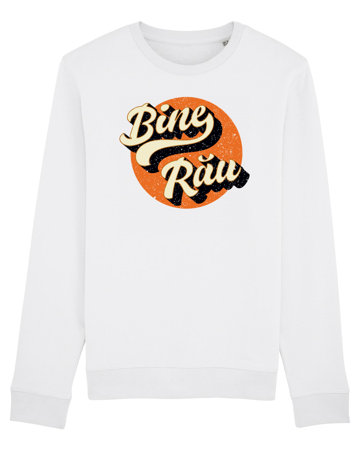 Bluză mânecă lungă Unisex Rise White