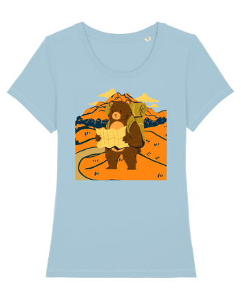 Hiking Bear Sky Blue