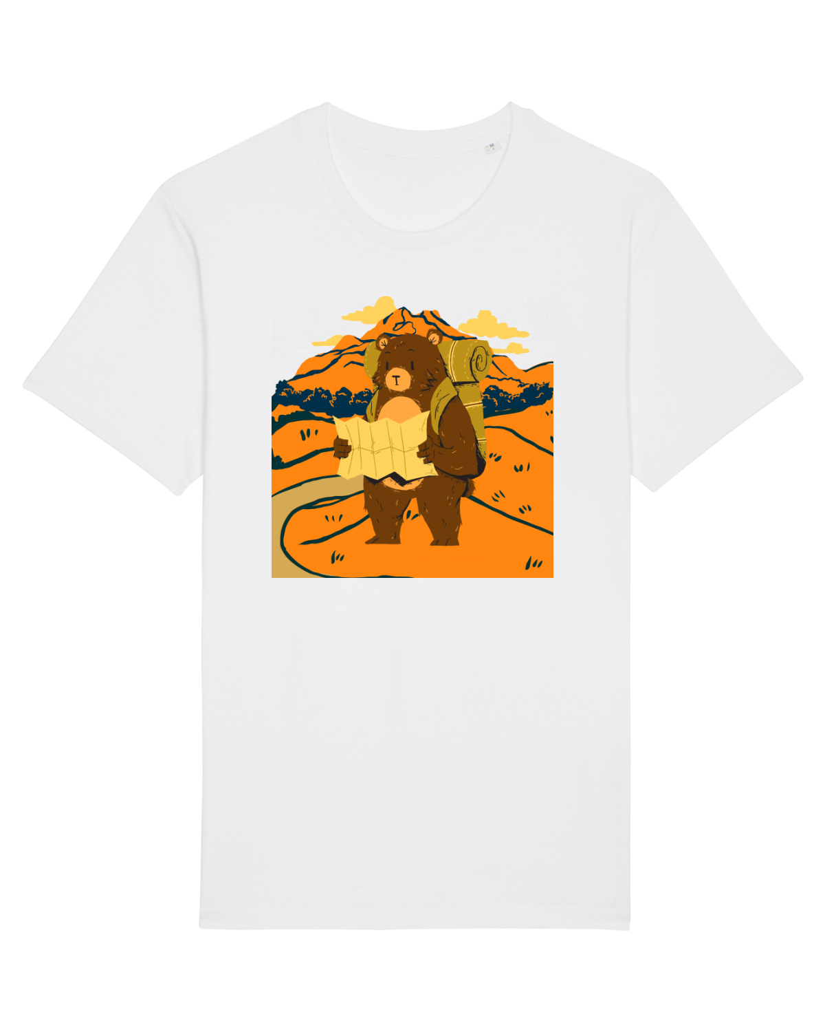 Tricou mânecă scurtă Unisex Rocker White