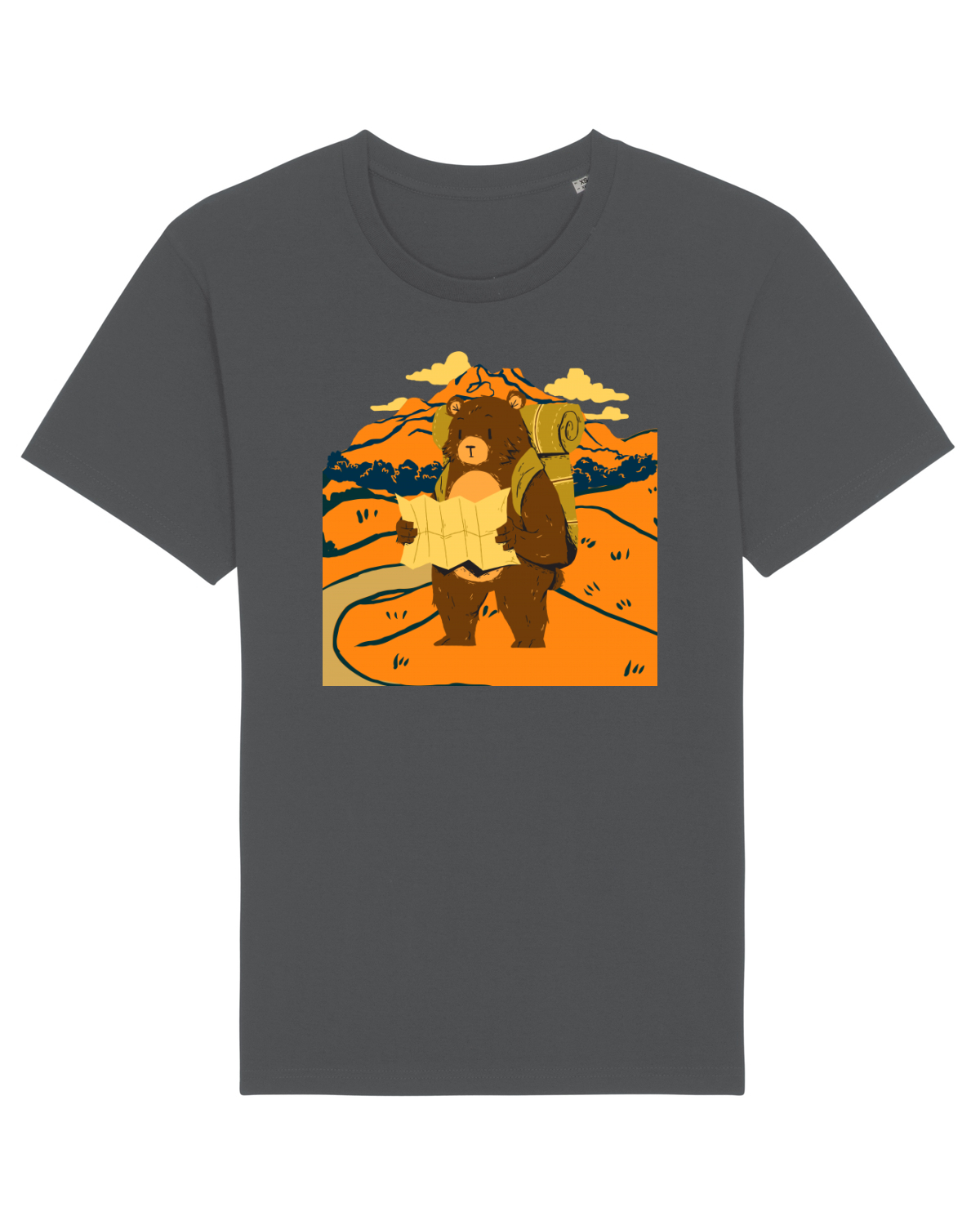 Tricou mânecă scurtă Unisex Rocker Anthracite