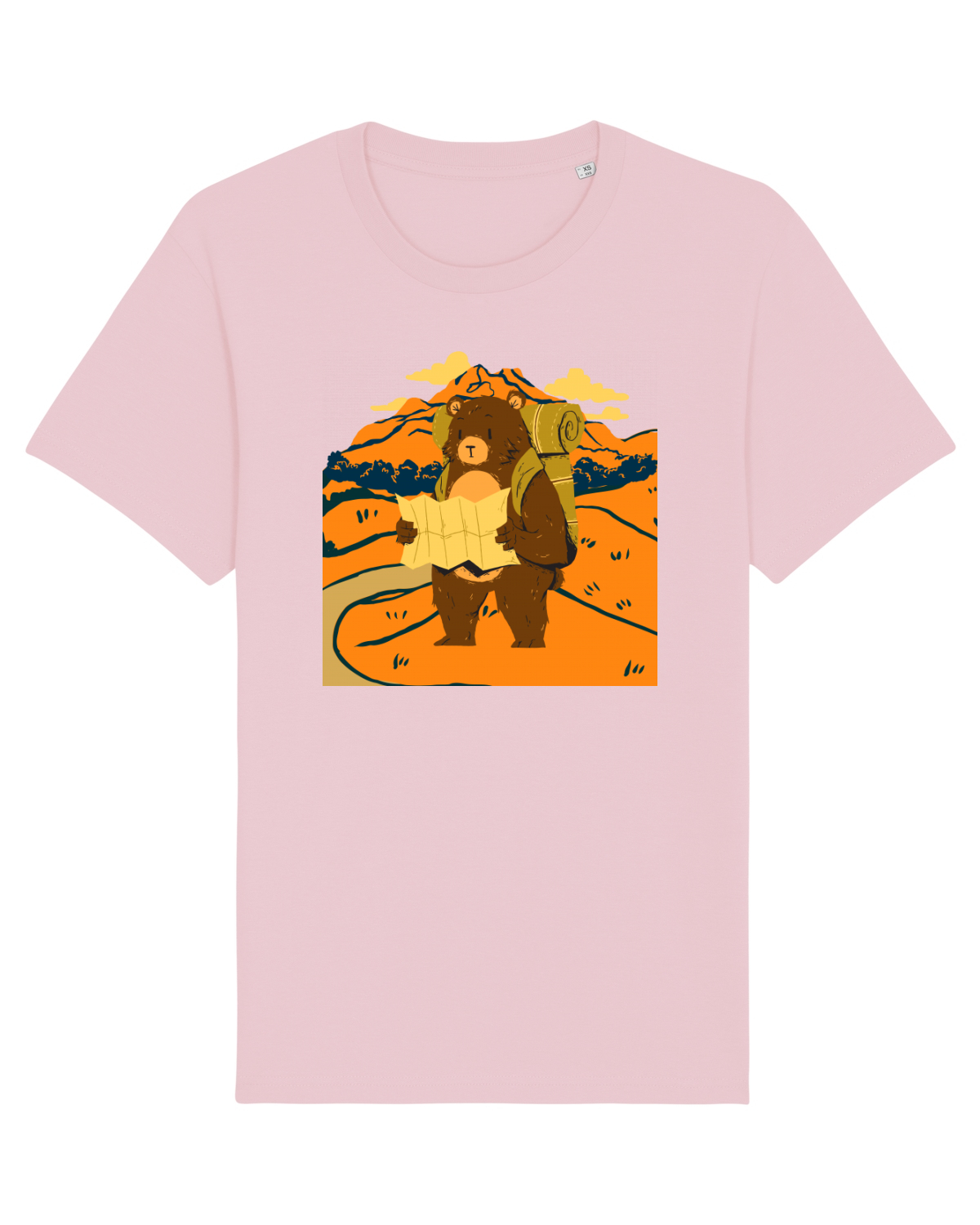 Tricou mânecă scurtă Unisex Rocker Cotton Pink