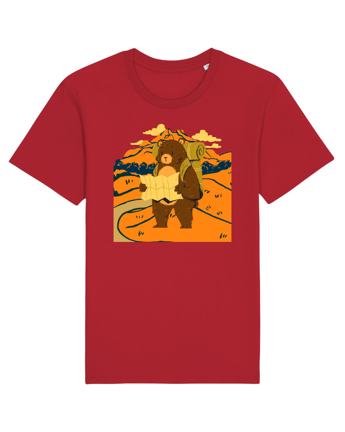 Tricou mânecă scurtă Unisex Rocker Red