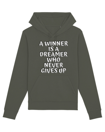 A winner is a dreamer who never gives up Khaki